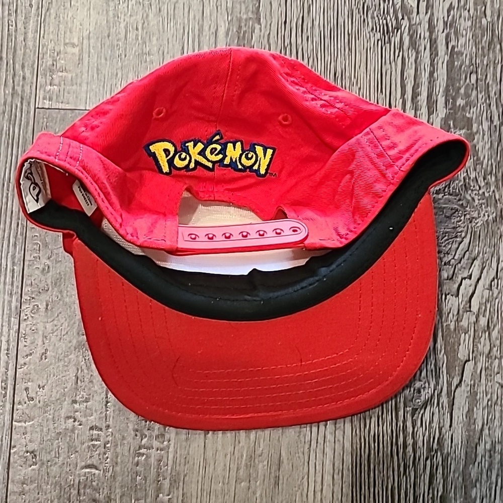 Red Pokémon Ball Youth Baseball Cap - Picture 2 of 4